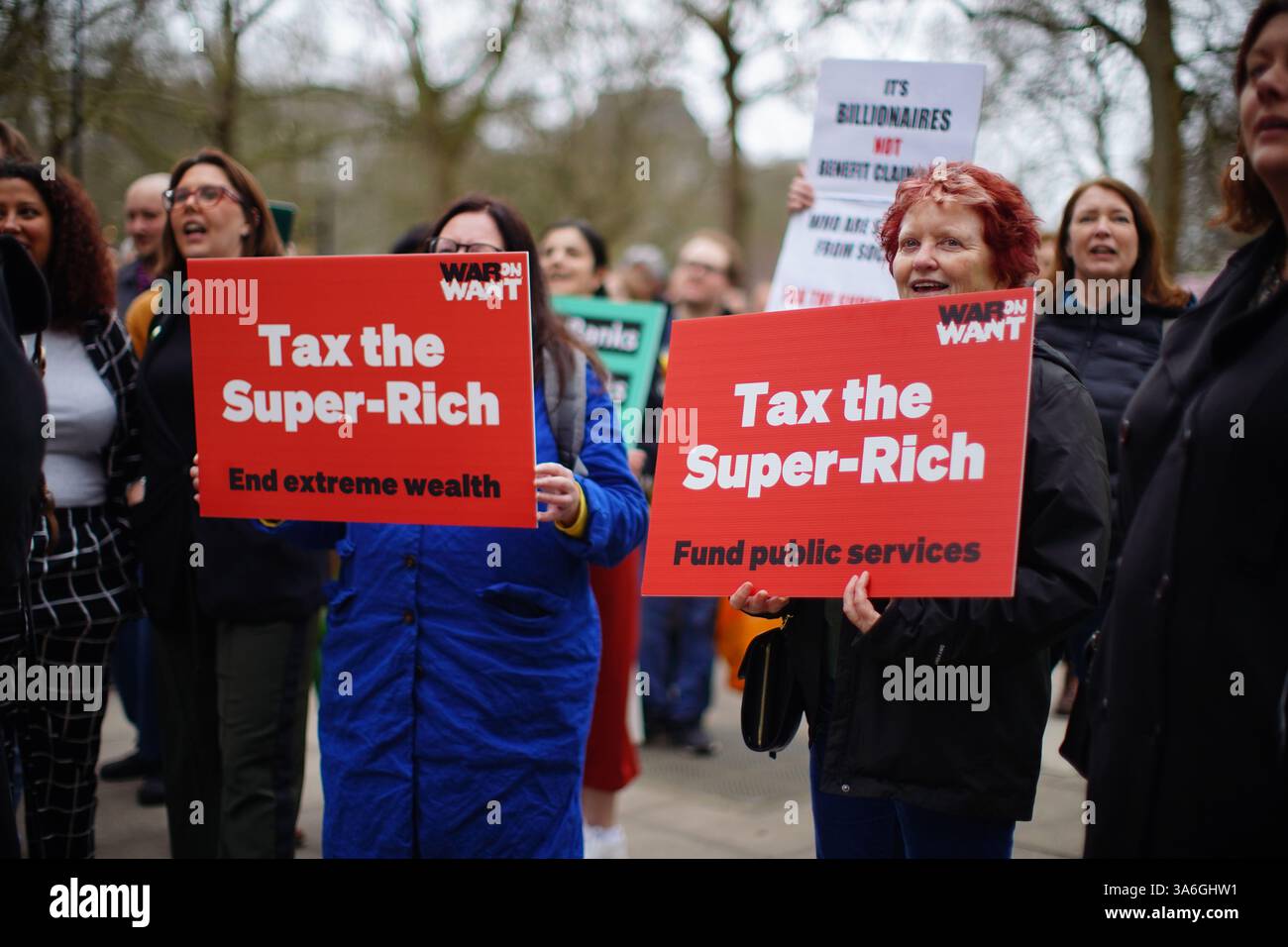 Hm Treasury Spring Statement People take part in a War on Want, Greenpeace and Oxfam-led protest ...