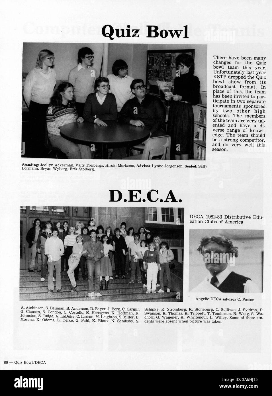The 1983 'Wagistanian Eighty Three' yearbook showcases the academic ...
