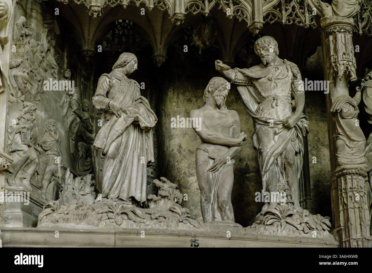 Statches Renaissance Scenes from the life of Jesus, statues Jehan de Beauce 16th century ...