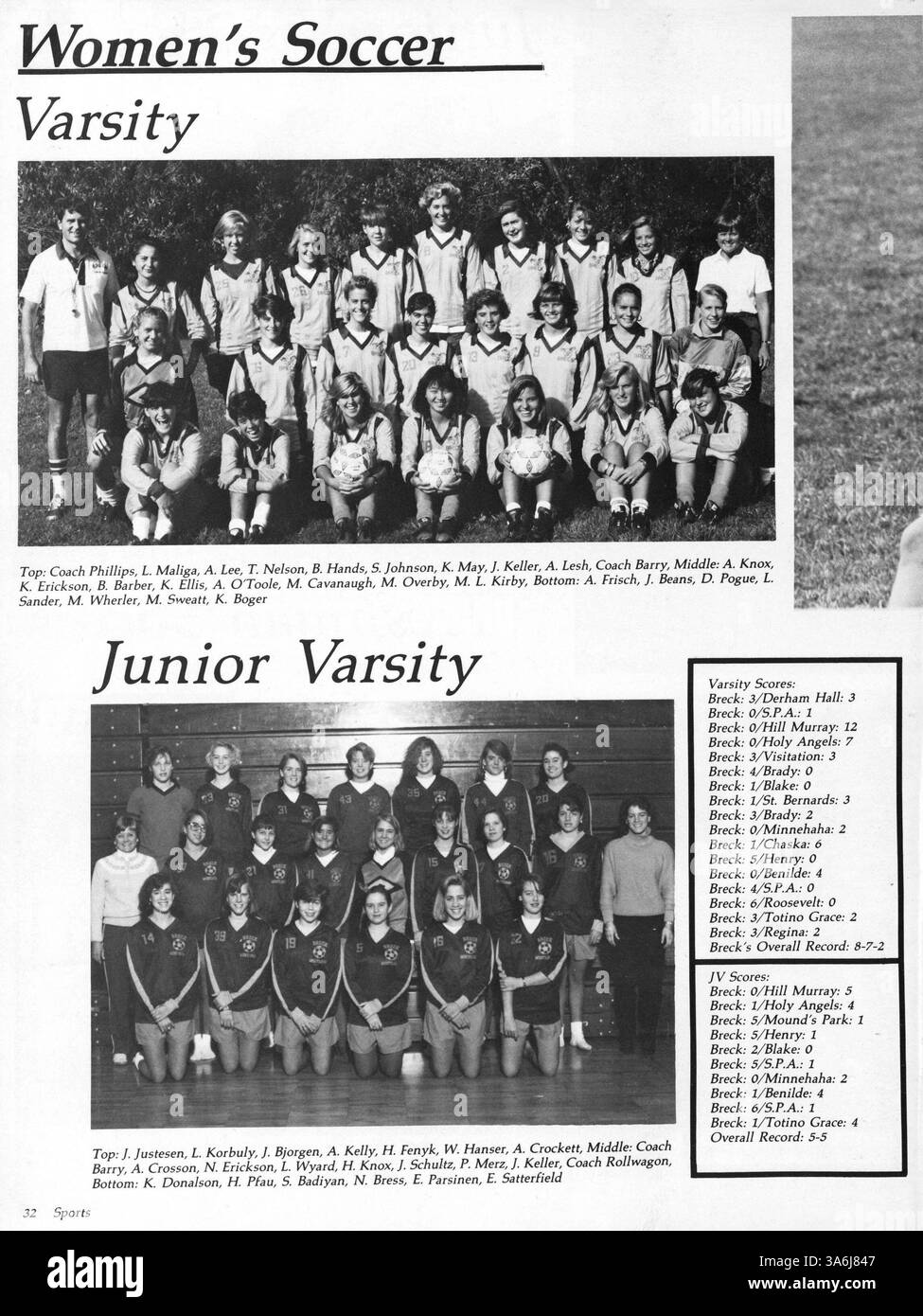 The 1987 Breck 'Mustang' yearbook records the key events and activities ...