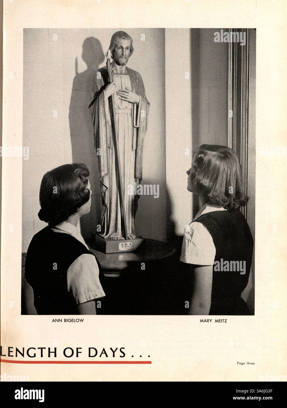Student club activities from the 1950 1951 school year hi-res stock ...