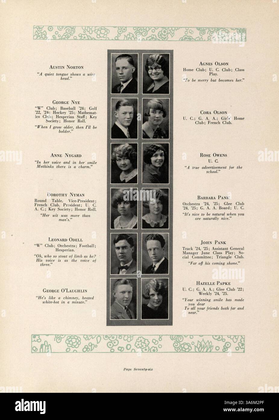 The 1925 'Hesperian' yearbook from West High School captures the ...