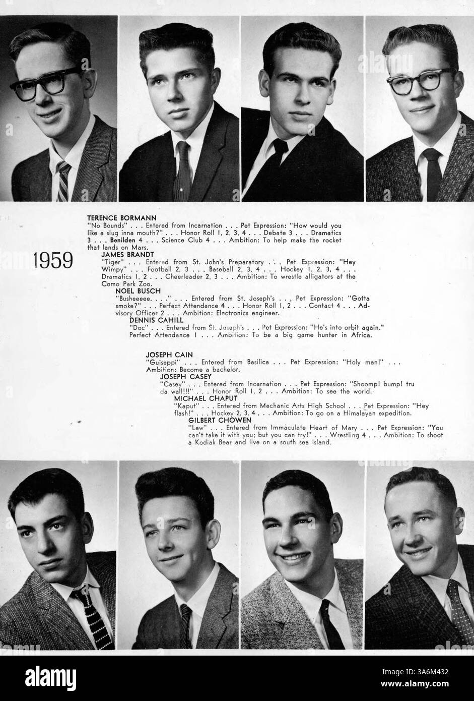 This high school yearbook from 1959 offers a glimpse into the student ...