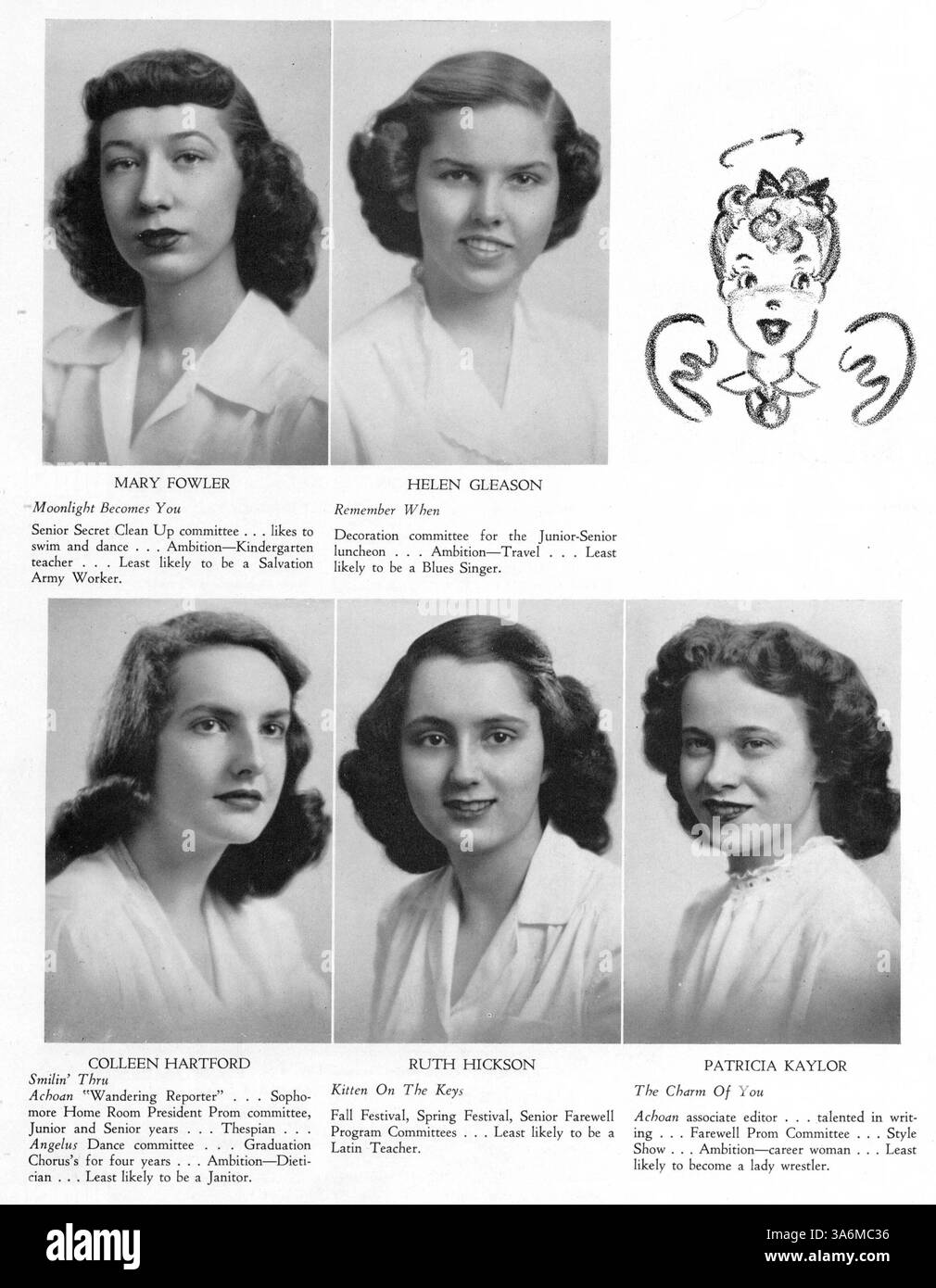 This yearbook from the Academy of Holy Angels for the 1945-1946 school ...