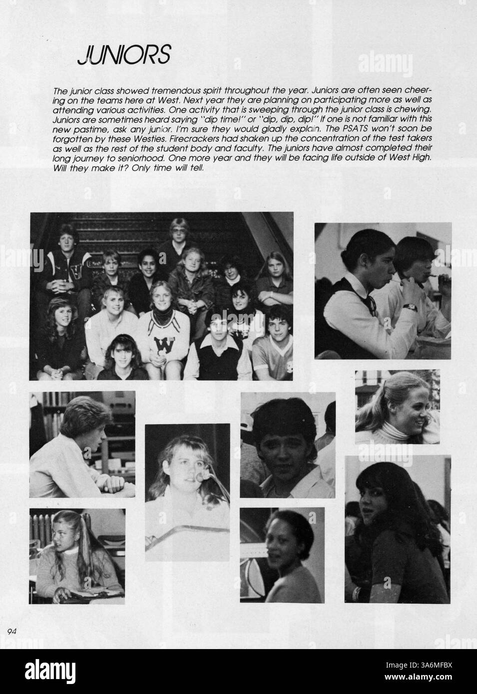 The 1982 West High Yearbook, Hesperian Eighty-Two, captures important ...