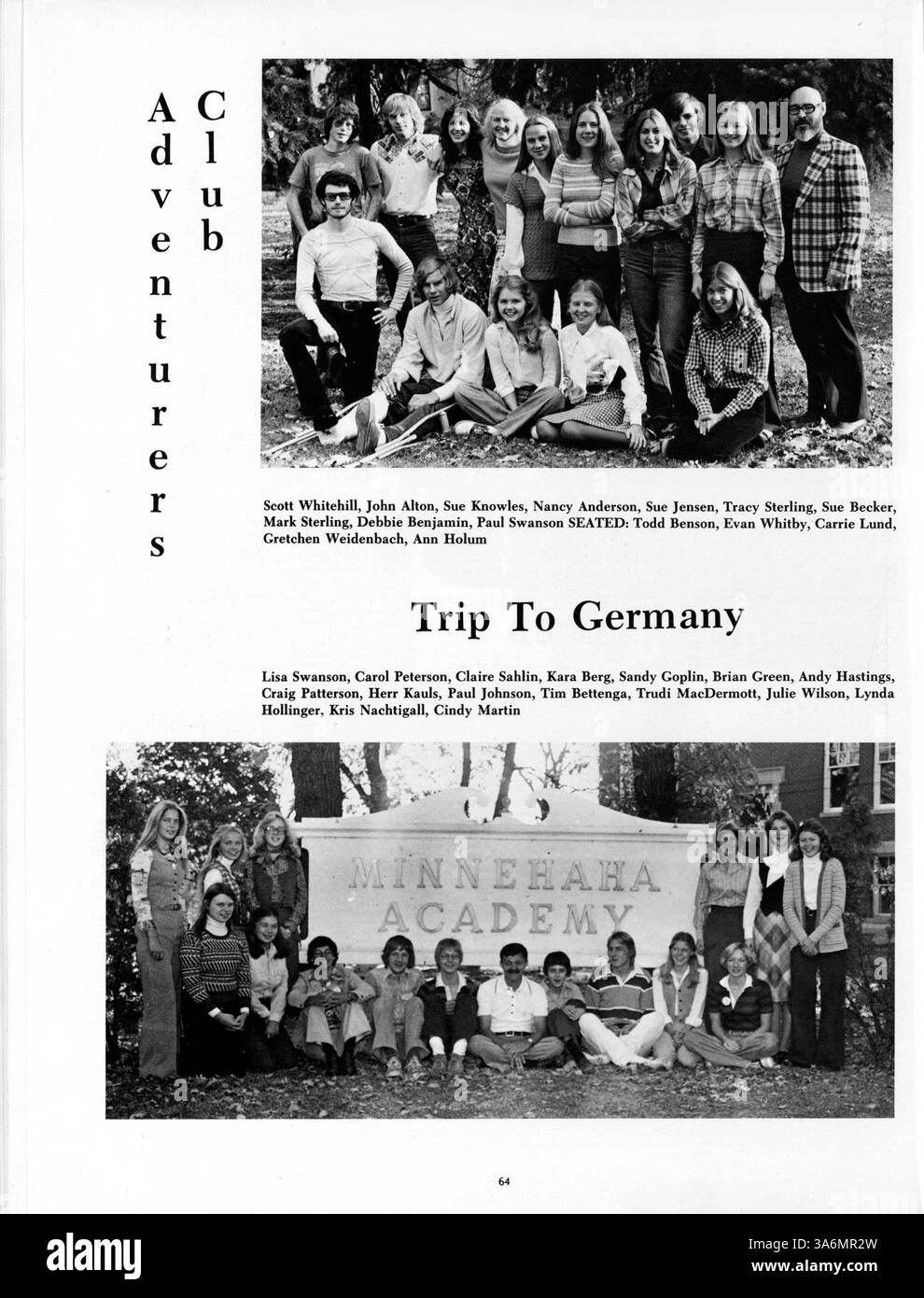The 1977 'Antler' yearbook from Minnehaha Academy provides a ...