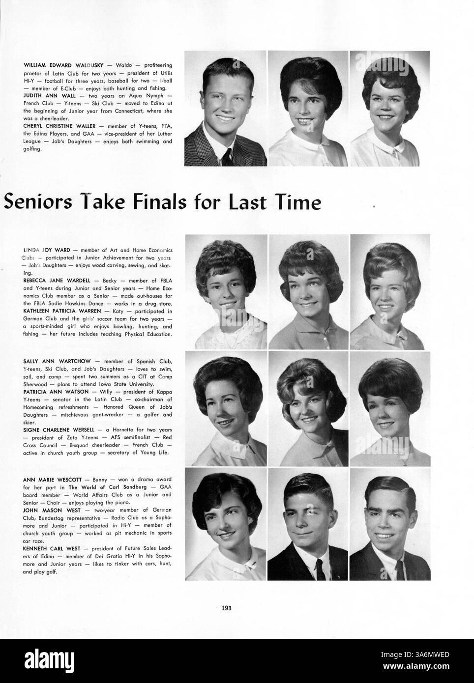 Whigrean 1963 from Edina-Morningside High School captures the ...
