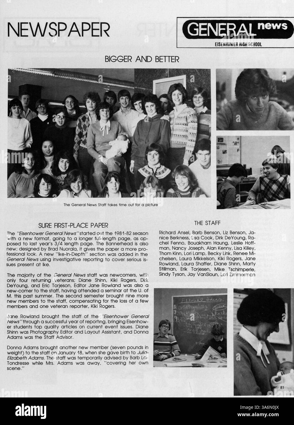 The 1982 Warrior Yearbook captures the essence of the 1981-1982 school ...