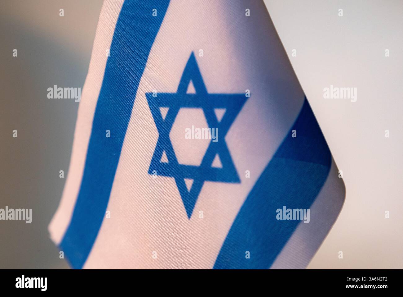 Flag of Israel Stock Photo