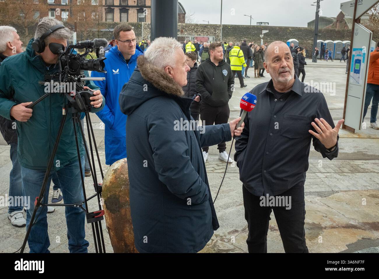 Bramley Moore Dock, Everton FC - Stock Image
