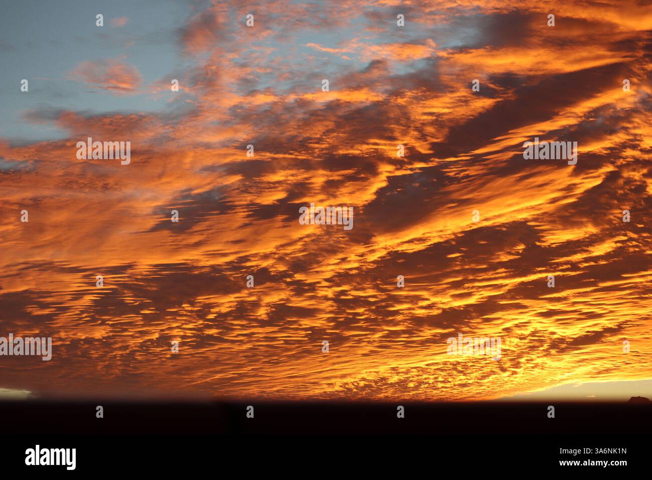 Sunset Orange Clouds Stock Photo - Alamy