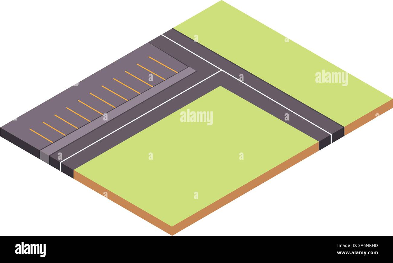 Isometric empty street Vector Stock Vector Image & Art - Alamy