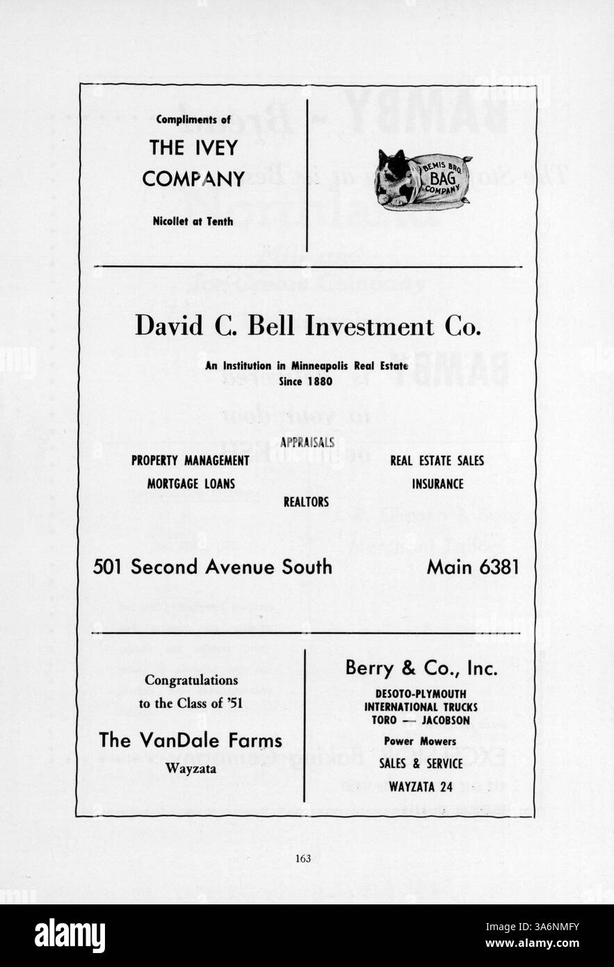 The 1951 blake yearbook captures a detailed account of student life