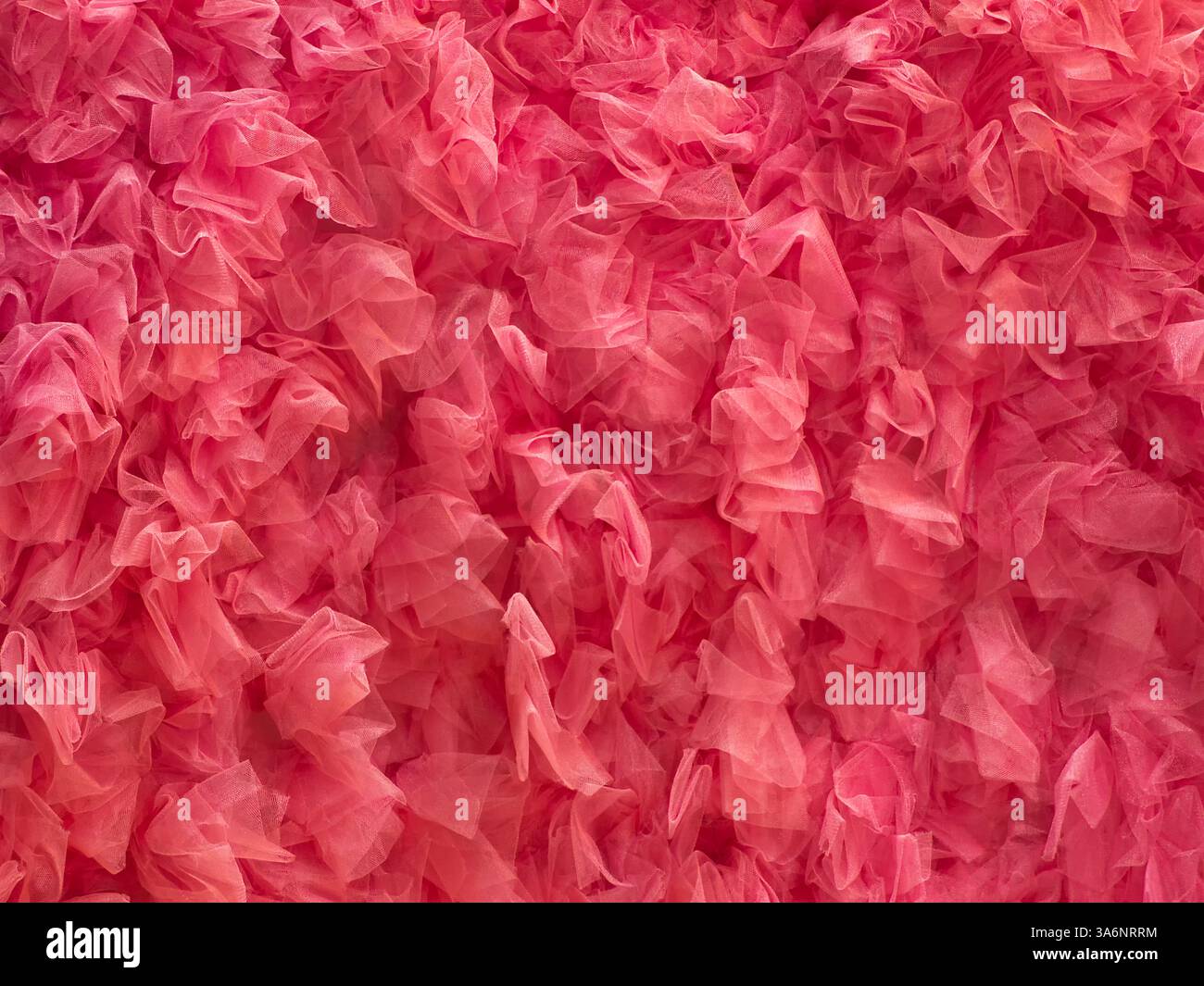 Pink mesh organza fabric abstract texture background Stock Photo