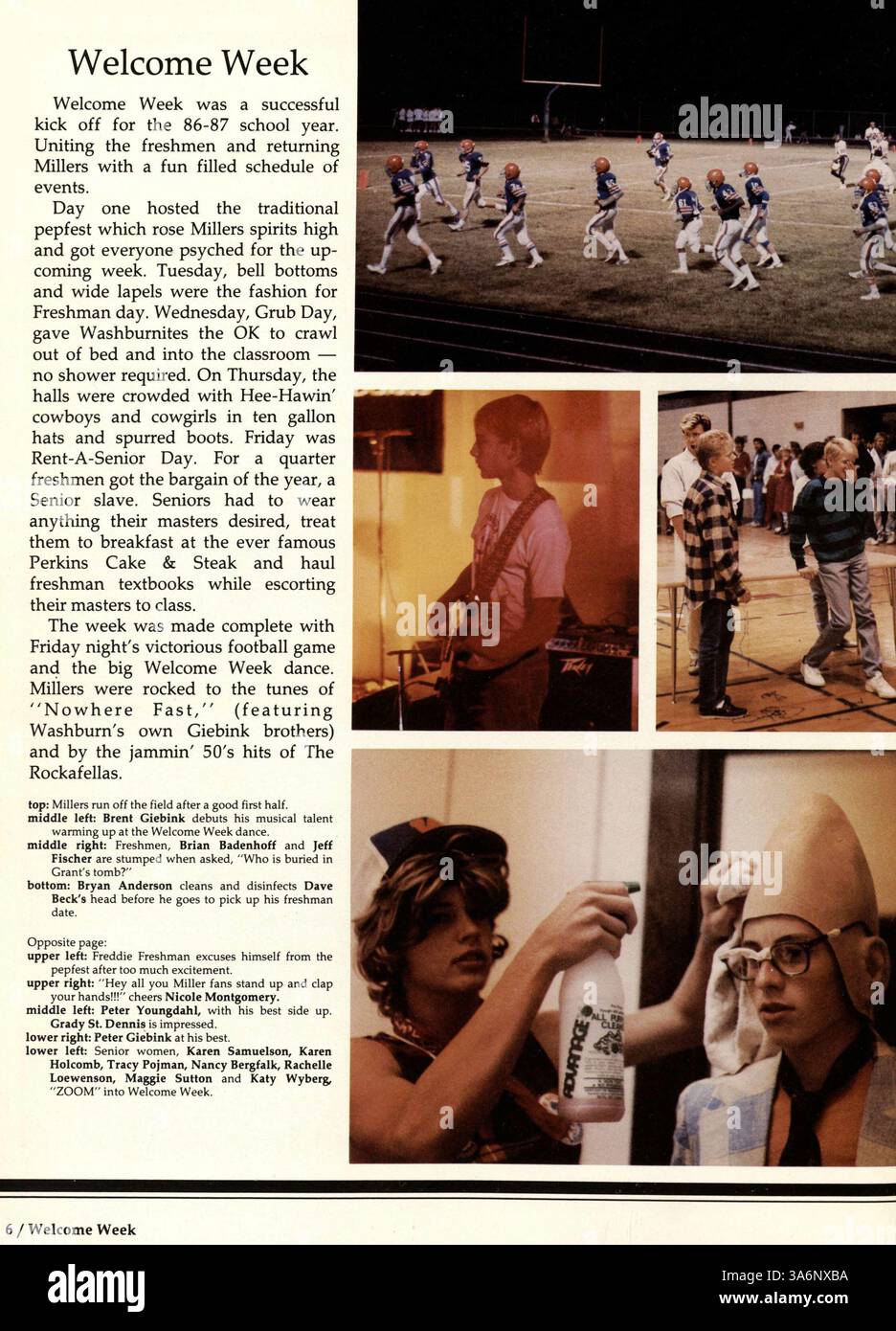 The Wahian 1987 yearbook from Washburn High School details the key ...