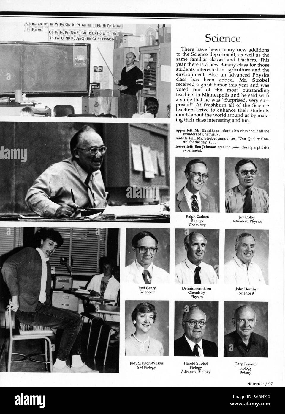 The Wahian 1987 yearbook from Washburn High School documents the school ...