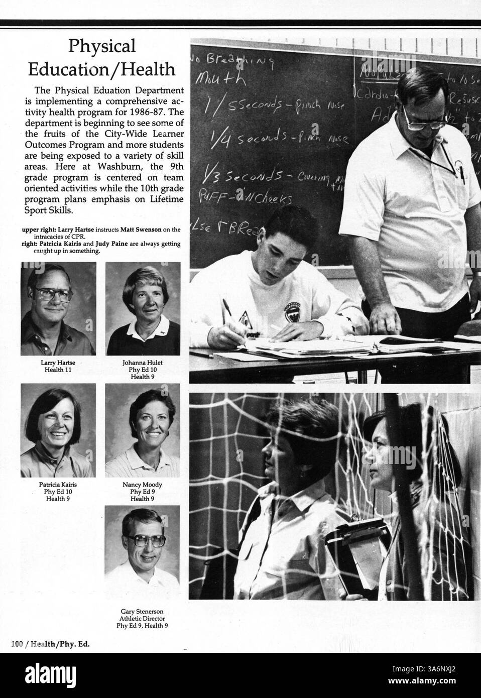 The Wahian 1987 yearbook captures Washburn High's key events, student ...