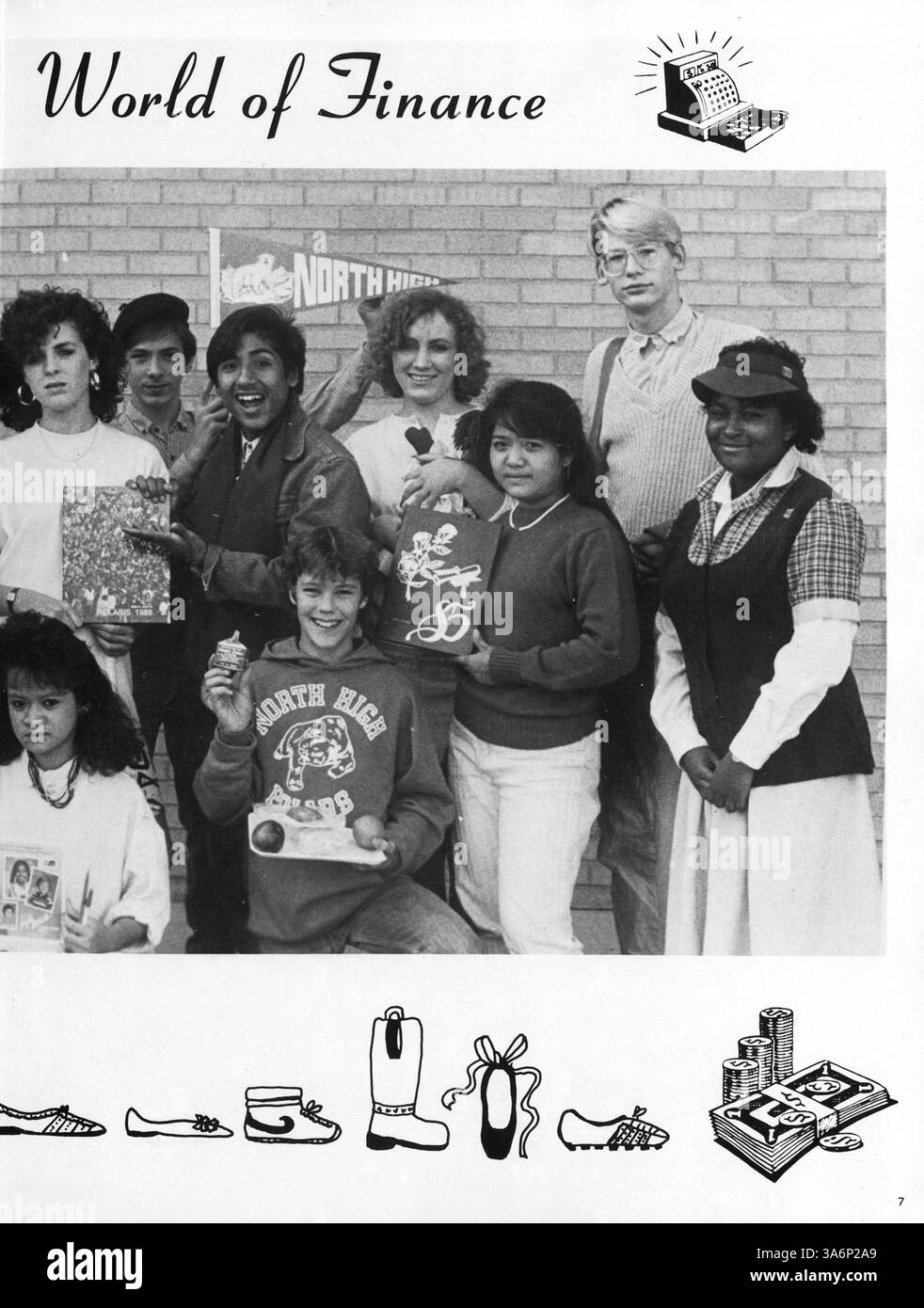The north high yearbook 1987 captures key events hi-res stock ...