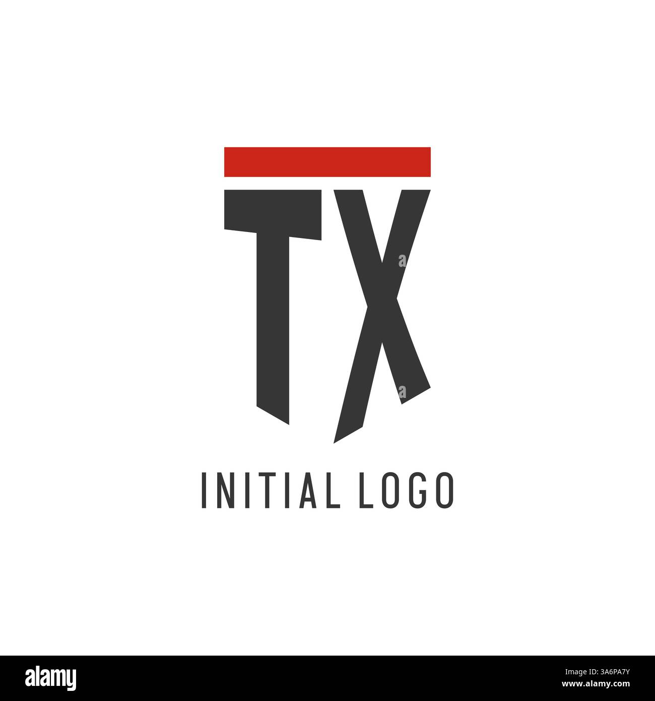 TX initial esport logo with simple shield design style vector graphic Stock Vector