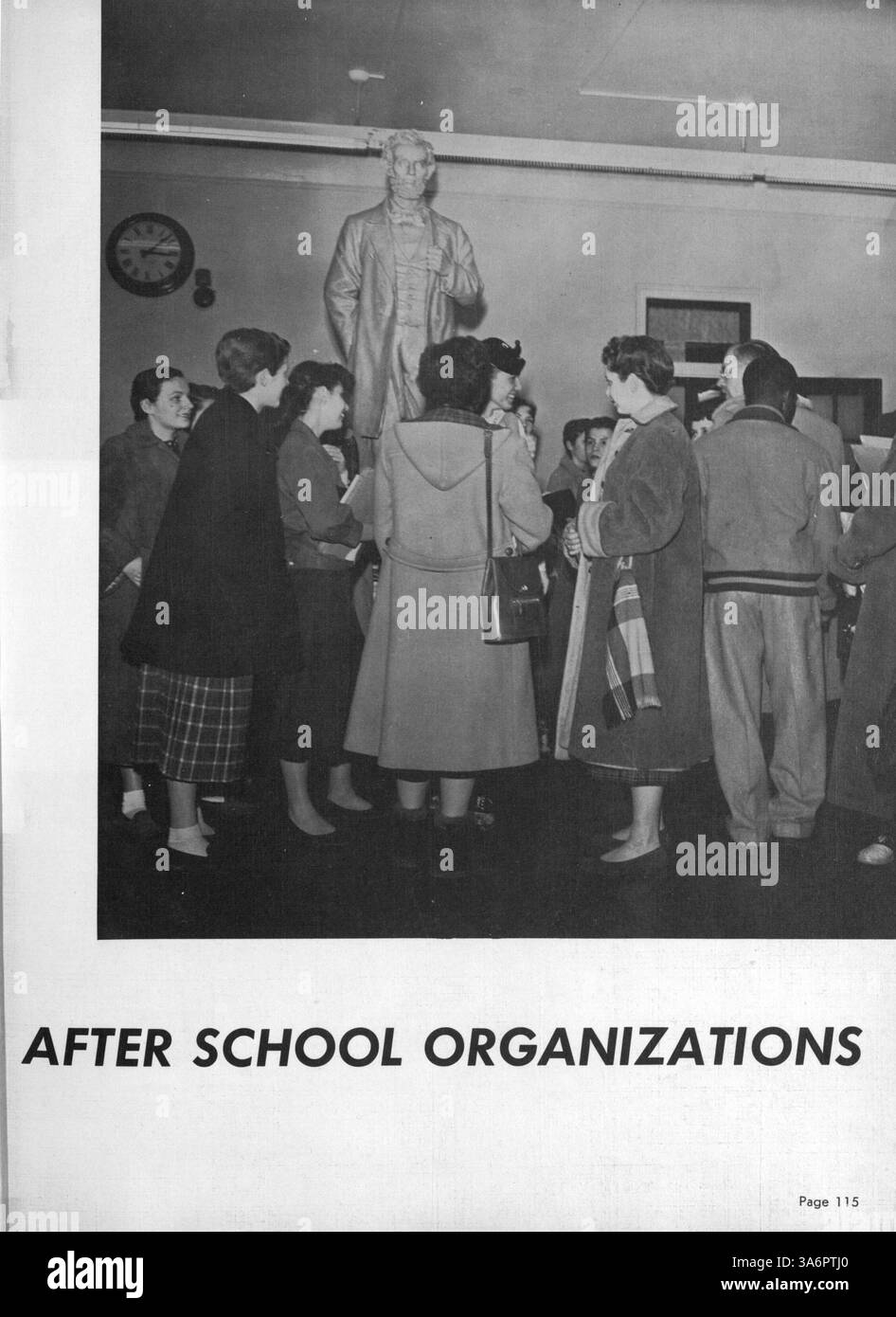From north high school captures the 1955 1956 school year hi-res stock ...