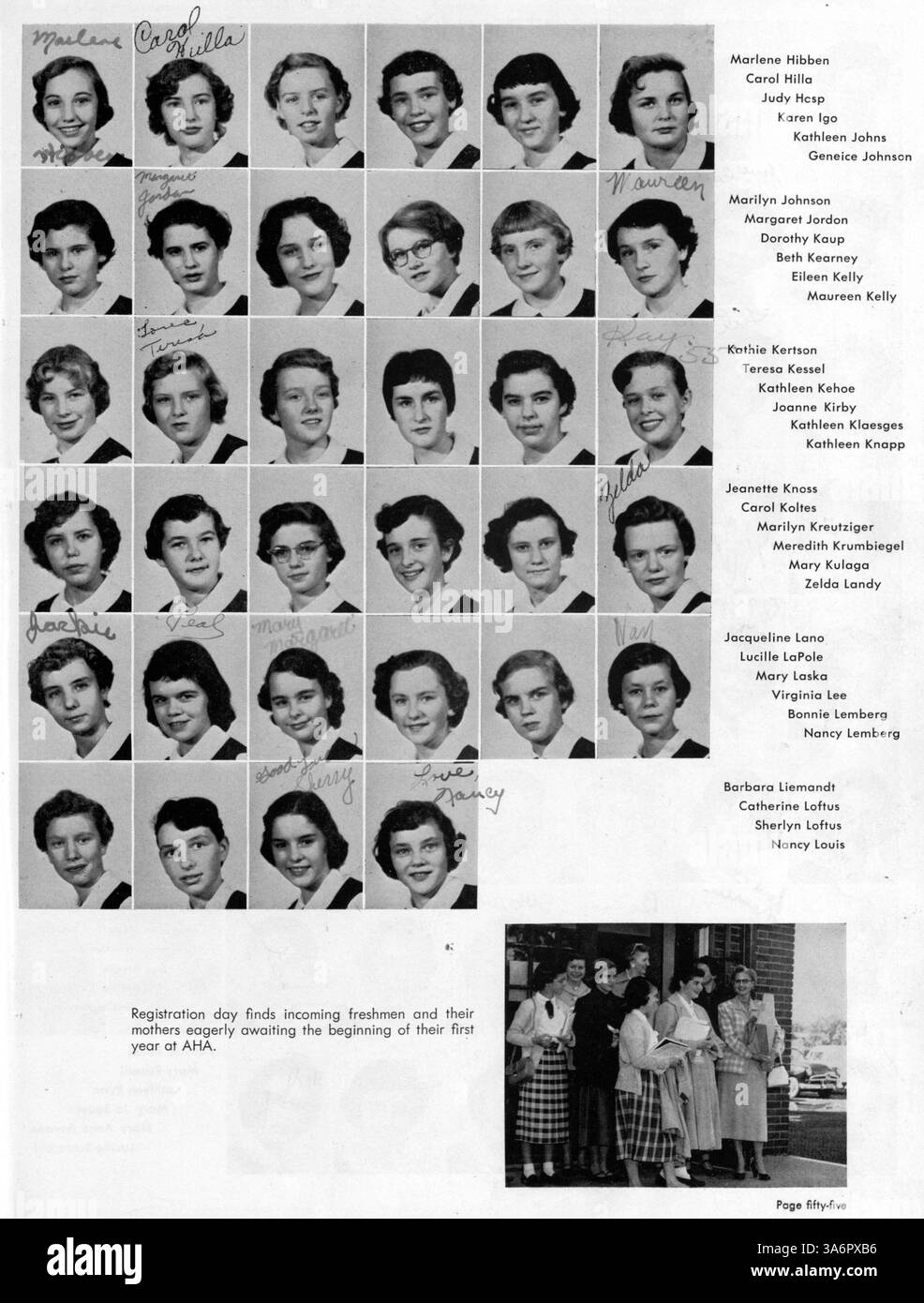 This yearbook, 'Angelus 1955', from Academy of Holy Angels captures key ...