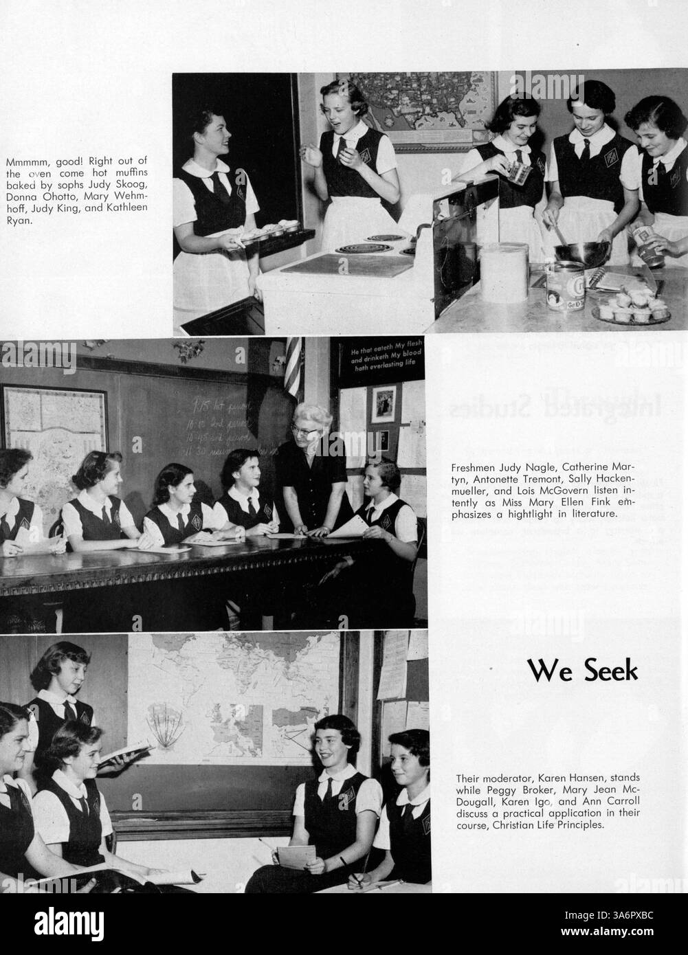 'Angelus 1955' is the Academy of Holy Angels yearbook for the 1954-1955 ...