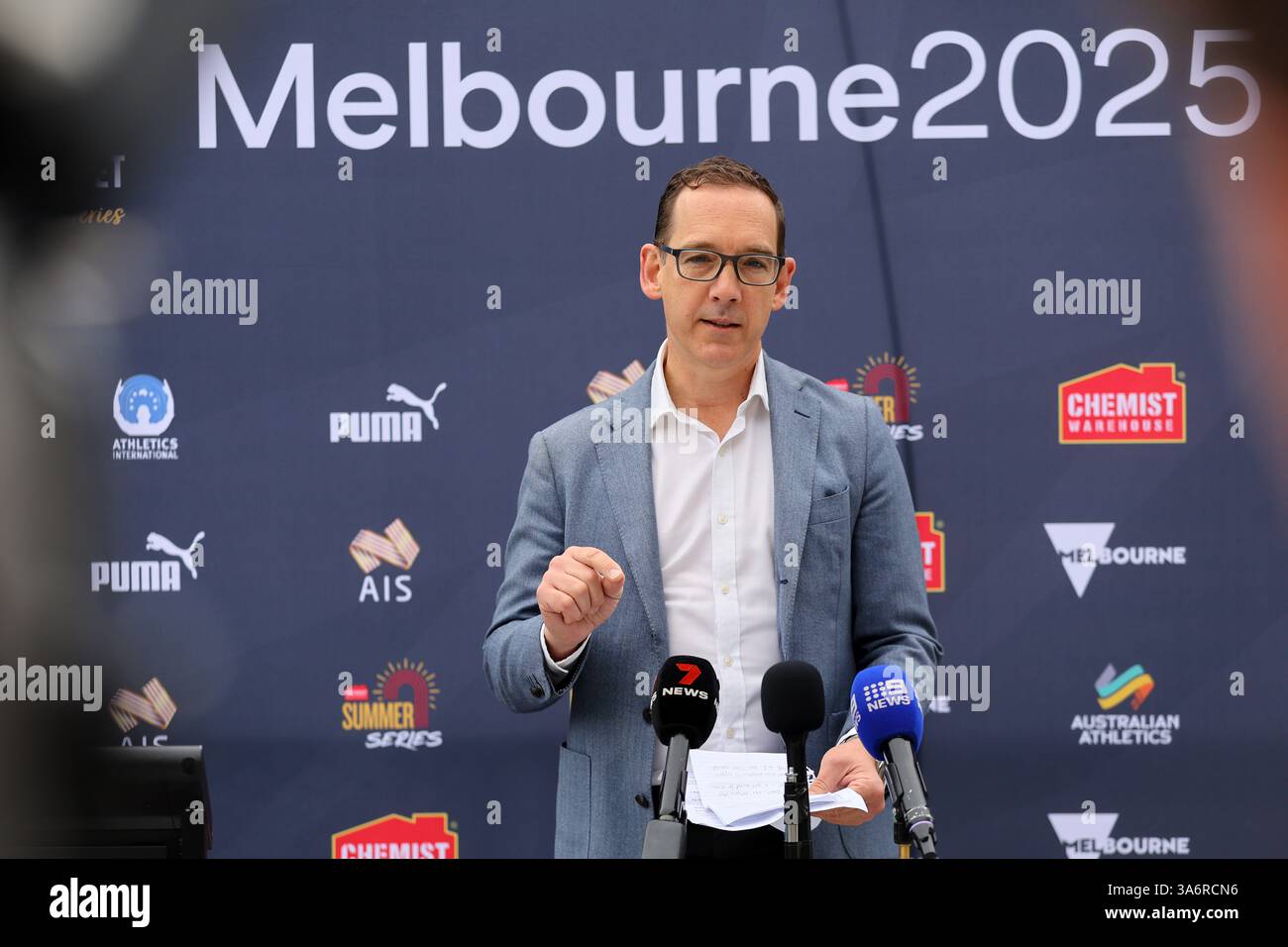 Stephen Dimopoulos Minister for Tourism, Sport and Major Events Steve Dimopoulos speaks to ...