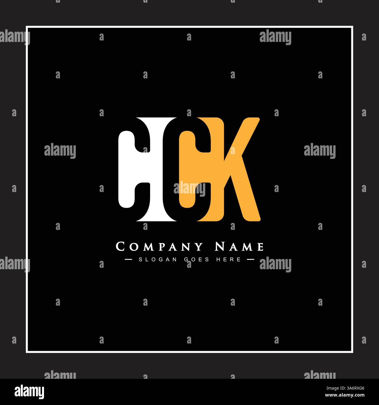CCK Vector Logo Template - Creative Icon for Initial Letters C, C and K Stock Vector