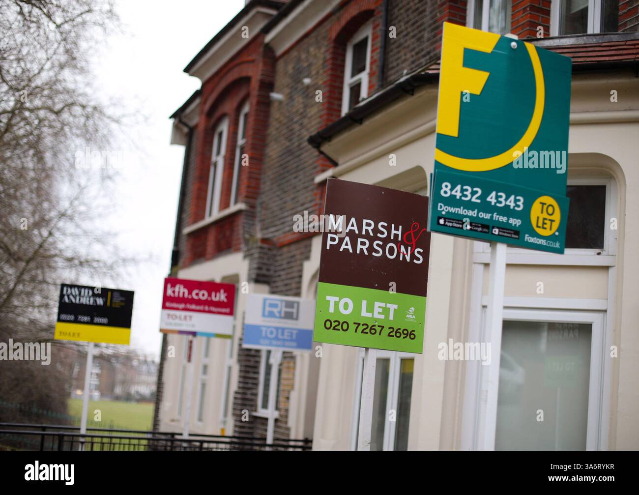File photo dated 08/02/17 of a row of To Let estate agent signs placed ...