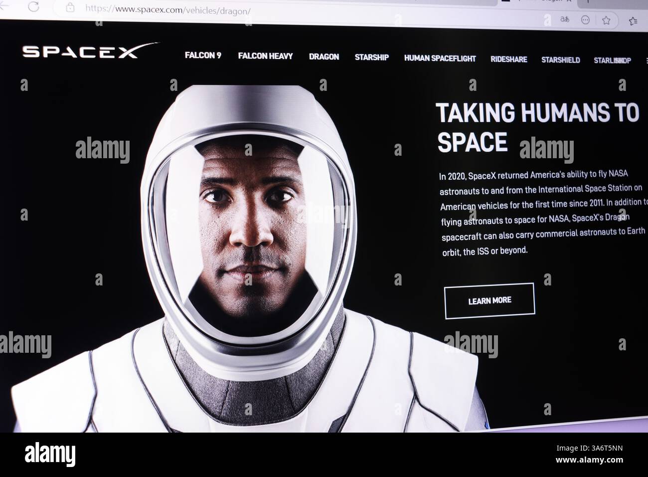 Spacex astronaut helmet human hi-res stock photography and images - Alamy