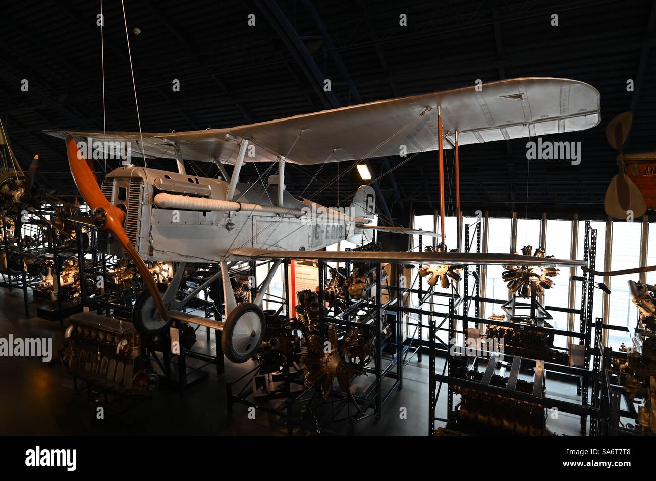 S.E.5A biplane at the science museum in London Stock Photo - Alamy