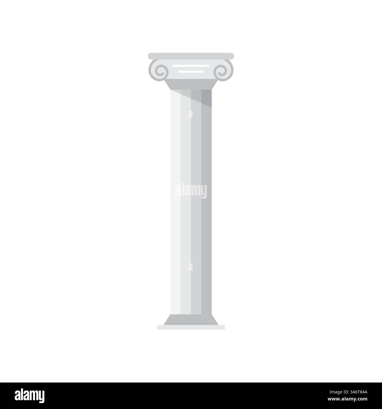 Roman pillar icon. Flat illustration of roman column Stock Vector Image ...