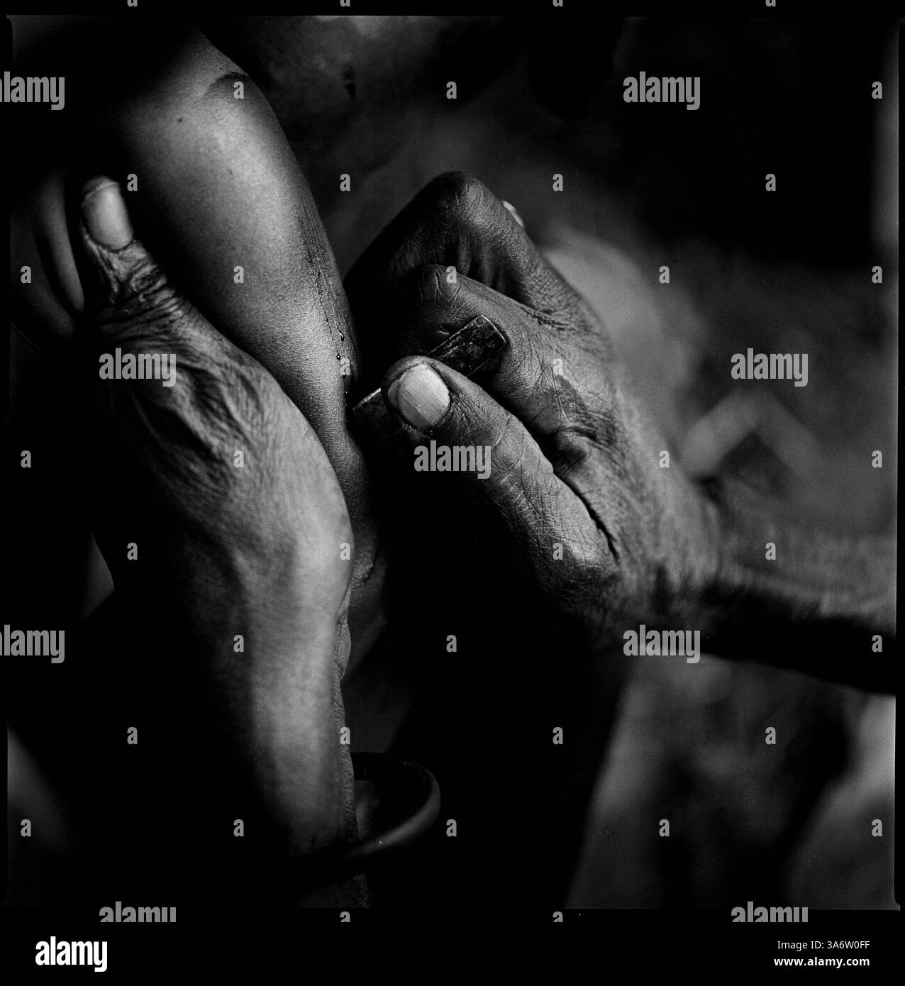 Initation Ritual Tribal initiation Black and White Stock Photos & Images - Alamy