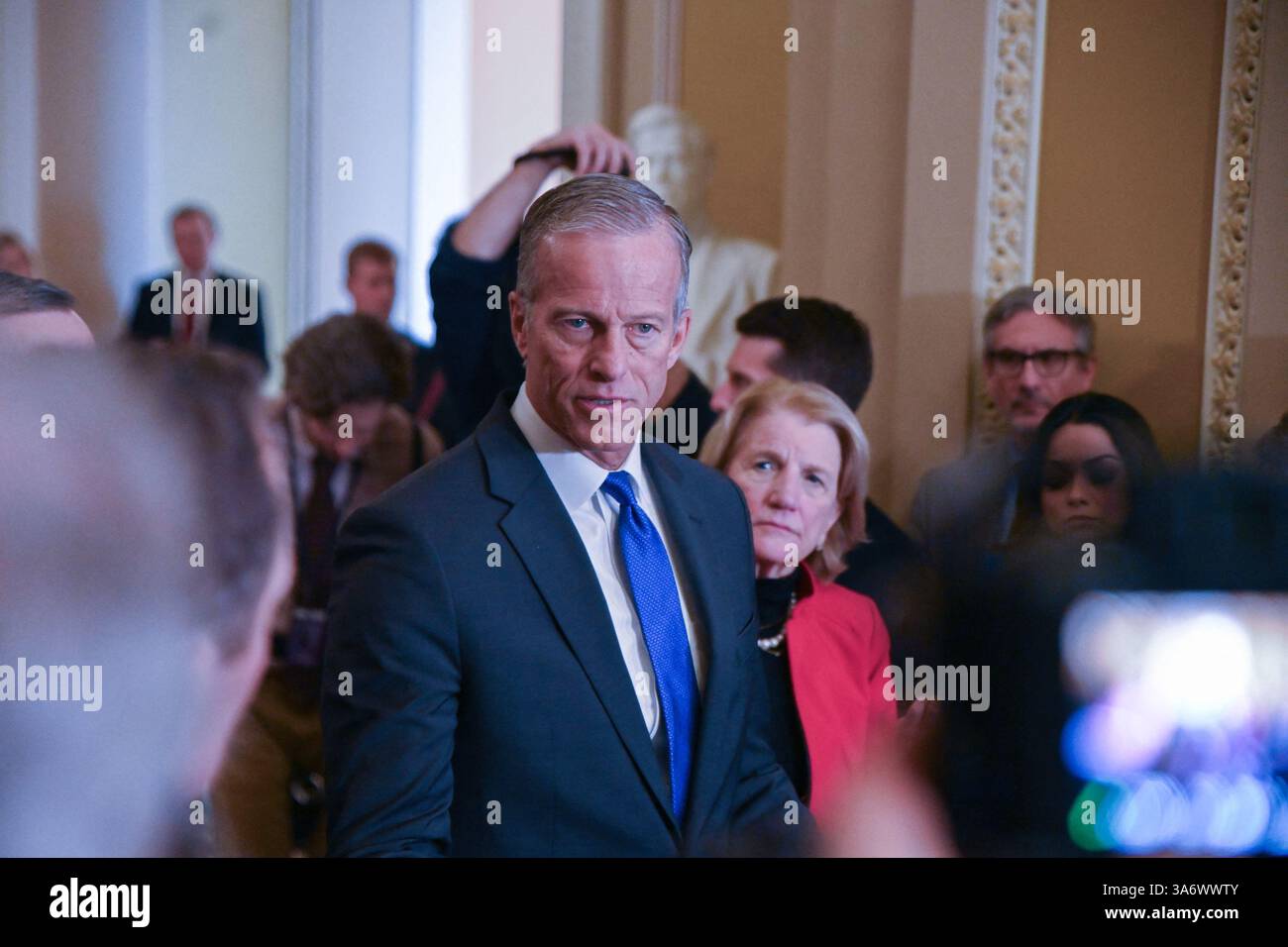 United States Senate Majority Leader John Thune (Republican of South ...