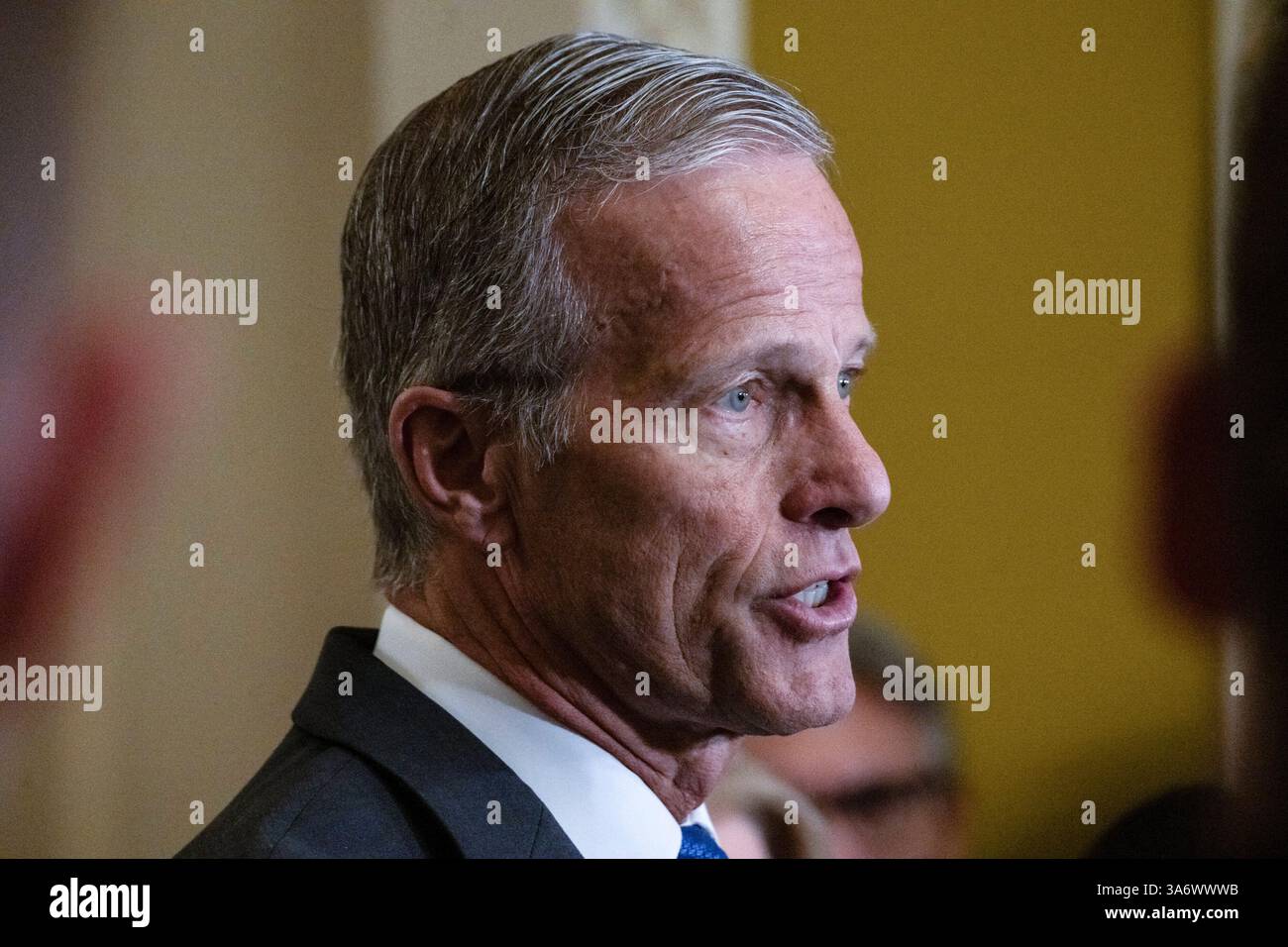 United States Senate Majority Leader John Thune (Republican of South ...