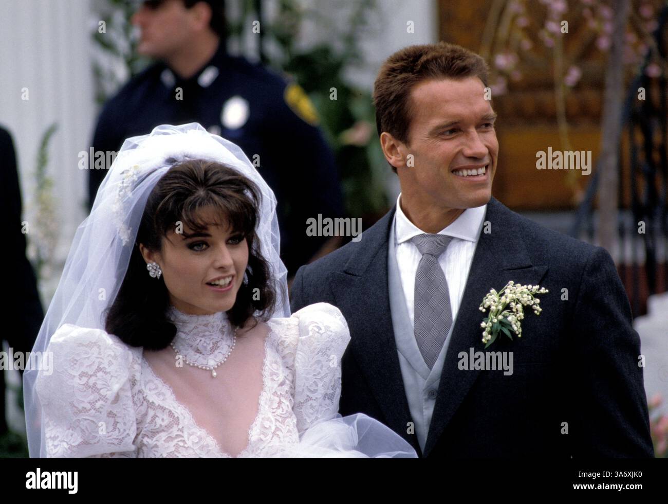 Apr 26, 1986; Washington, USA; MARIA SHRIVER & ARNOLD SCHWARZENEGGER