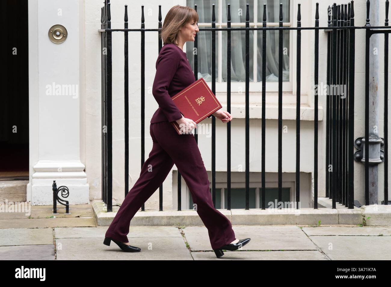Chancellor of the Exchequer Rachel Reeves leaving 11 Downing Street ...