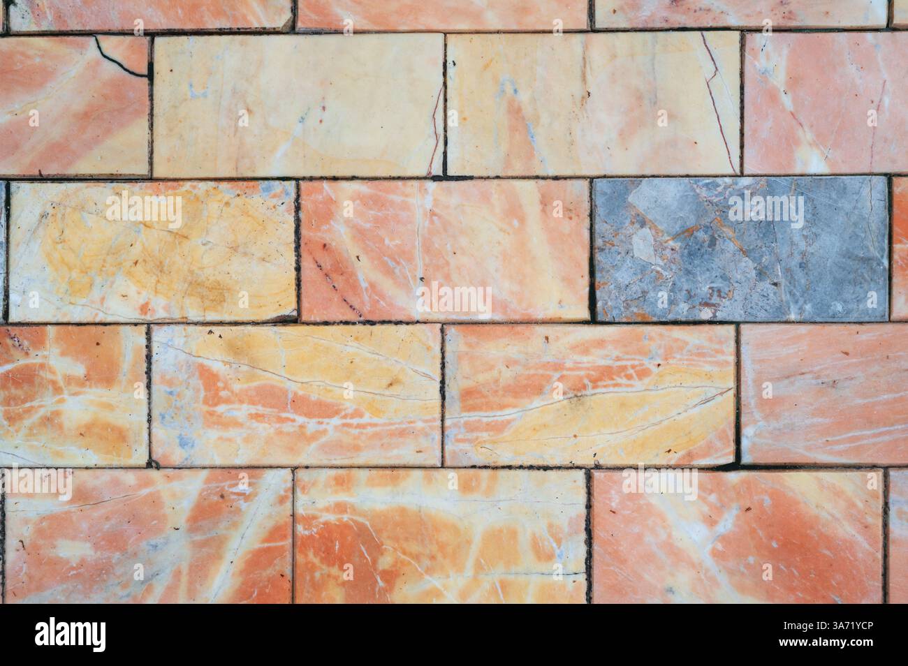 Wall or Floor Tiles Design Pattern Background for Buildings Stock Photo