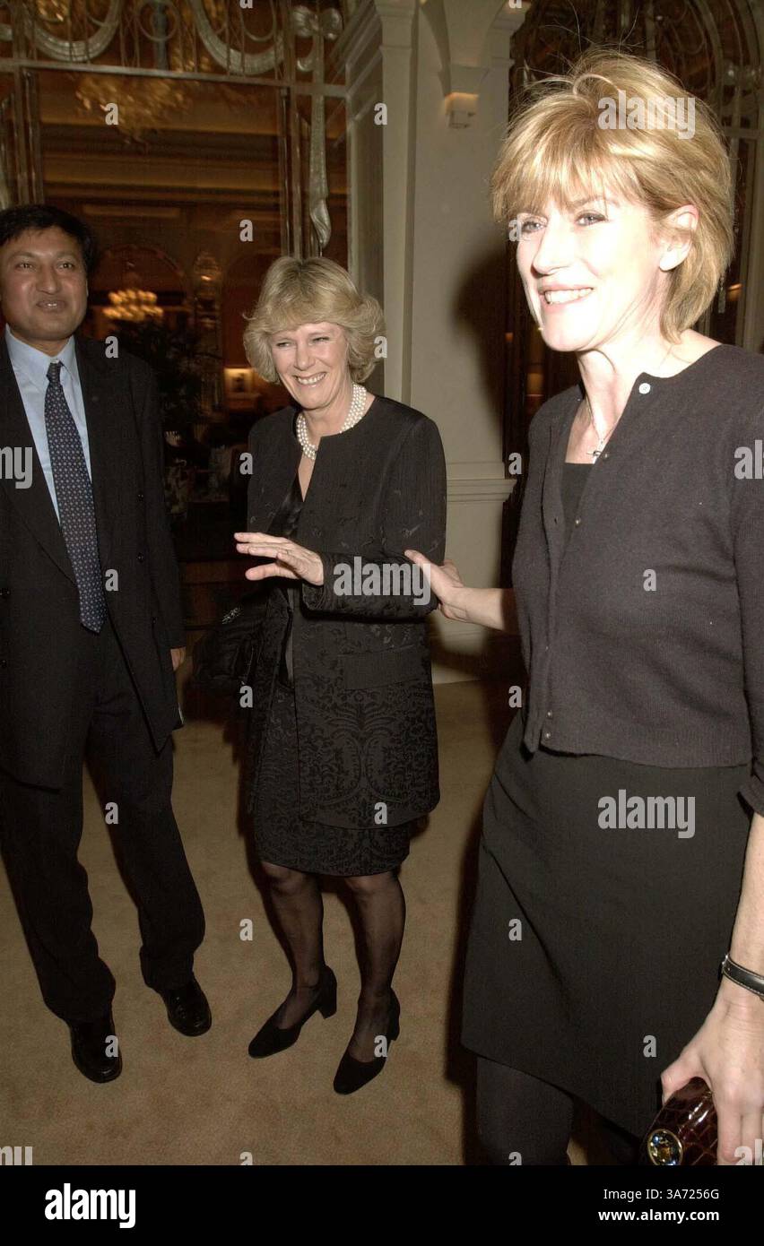 Feb. 28, 2001 - London, Great Britain - ©DAVE BENETT ALPHA DM043433 28.02.2001.DR ALI AND CAMILLA PARKER BOWLES AND SELINA SCOTT.-DR MOSARAF ALI'S BOOK Ã”THE INTEGRATED HEALTH BIBLEÃ LAUNCH PARTY.AT CLARIDGES HOTEL, LONDON(Credit Image: © Globe Photos/ZUMAPRESS.com) Stock Photo