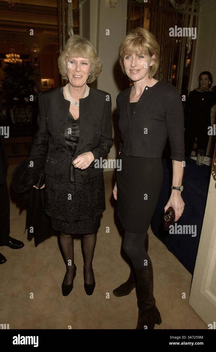 Feb. 28, 2001 - London, Great Britain - ©DAVE BENETT ALPHA DM043433 28.02.2001.CAMILLA PARKER BOWLES AND SELINA SCOTT.-DR MOSARAF ALI'S BOOK Ã”THE INTEGRATED HEALTH BIBLEÃ LAUNCH PARTY.AT CLARIDGES HOTEL, LONDON(Credit Image: © Globe Photos/ZUMAPRESS.com) Stock Photo