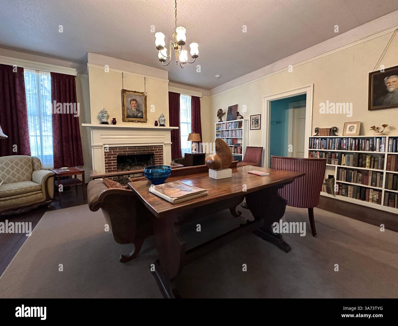 USA Mississippi MS Oxford Rowan Oak the home of writer author William Faulkner interior - Smartphone Captured Stock Image