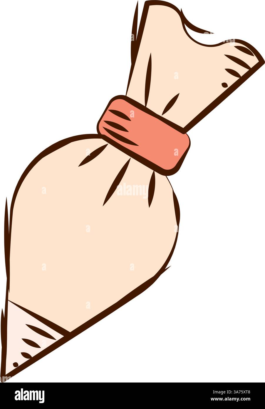 Icing piping bag color icon. Vector Stock Vector