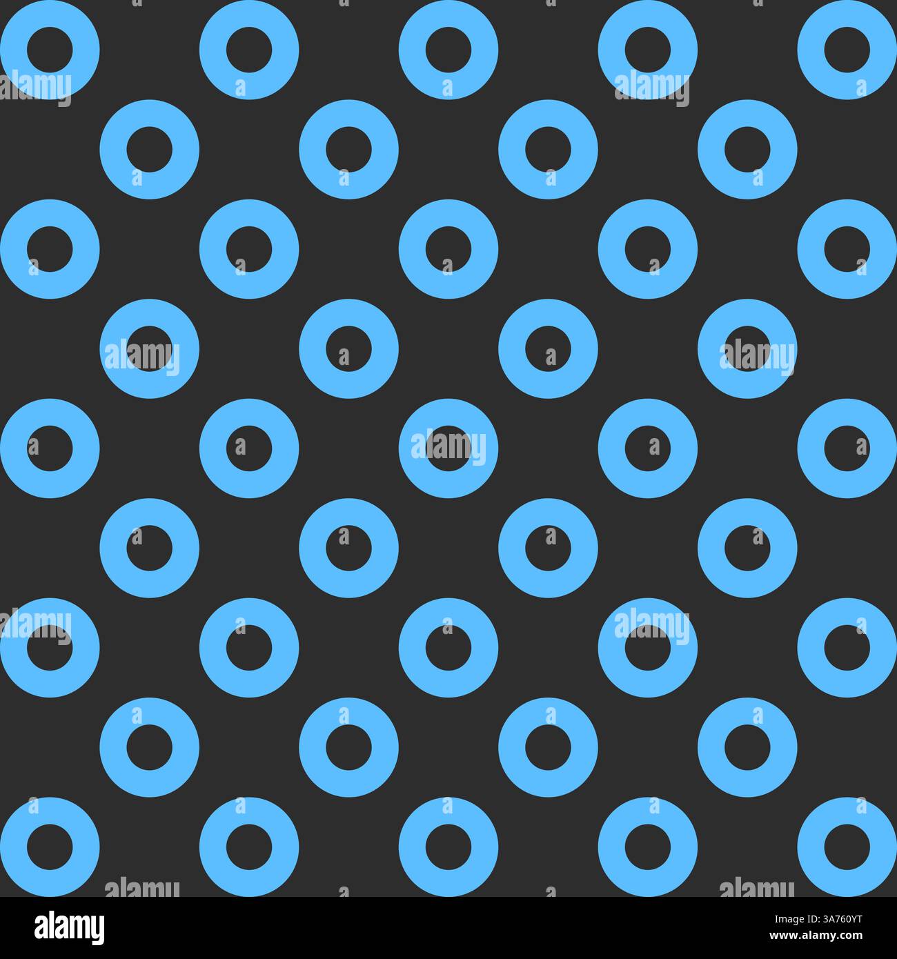 Retro-inspired minimalist vector pattern with circular grid and polka dots. Seamless geometric background featuring circles, perfect for printing appl Stock Vector