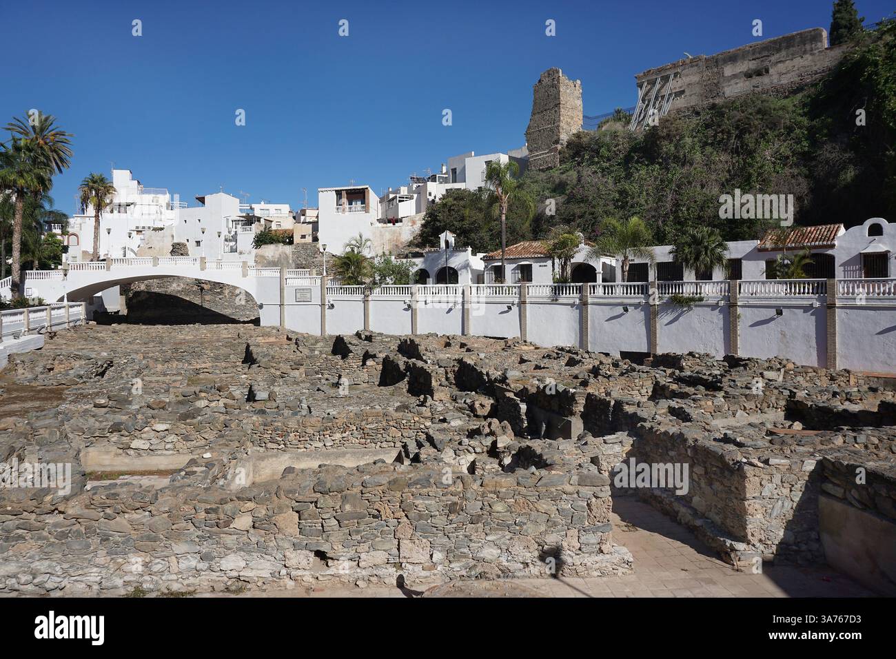 The ancient Roman fish salting factory ruins at the El Majuelo ...