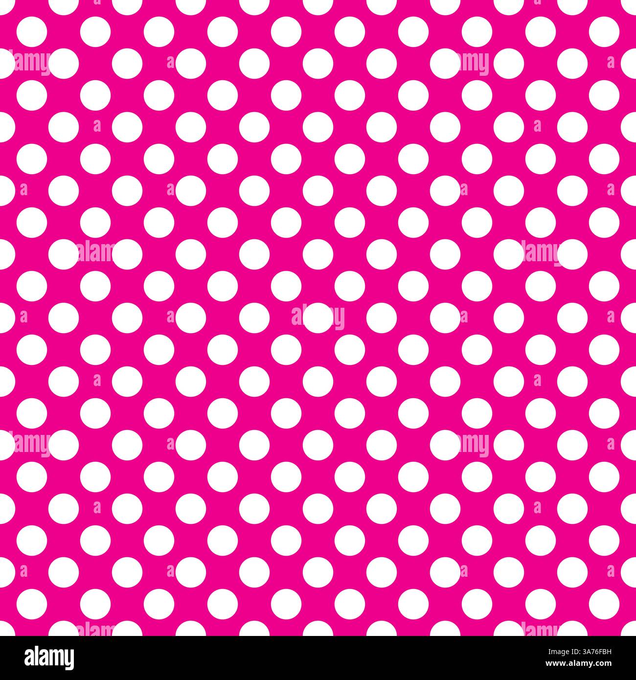 Beautiful Seamless vector white polka dots for pattern on pink background, wallpaper, texture, web, blog, print or graphic design. Stock Vector