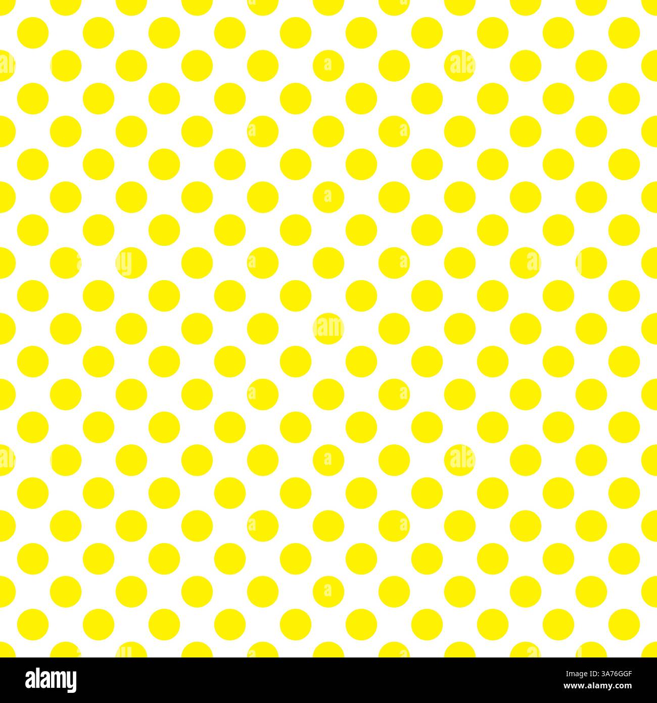 Beautiful Seamless vector yellow polka dots for pattern on white ...