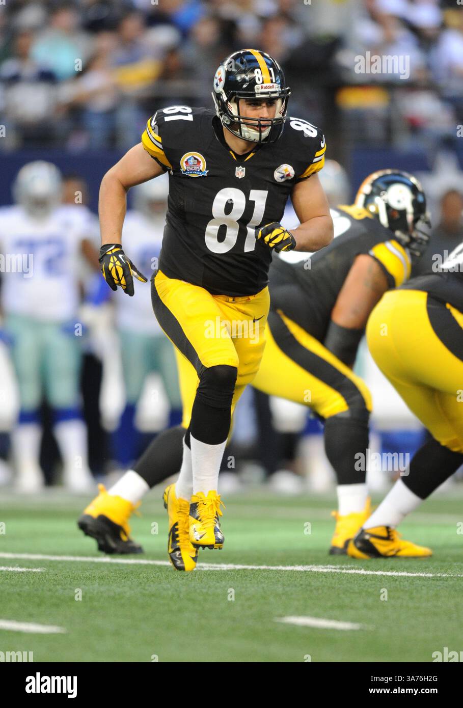 DAVID STEELE ジョンブルハット　デイビッドスティール Pittsburgh Steelers tight end David Johnson (85) in a game