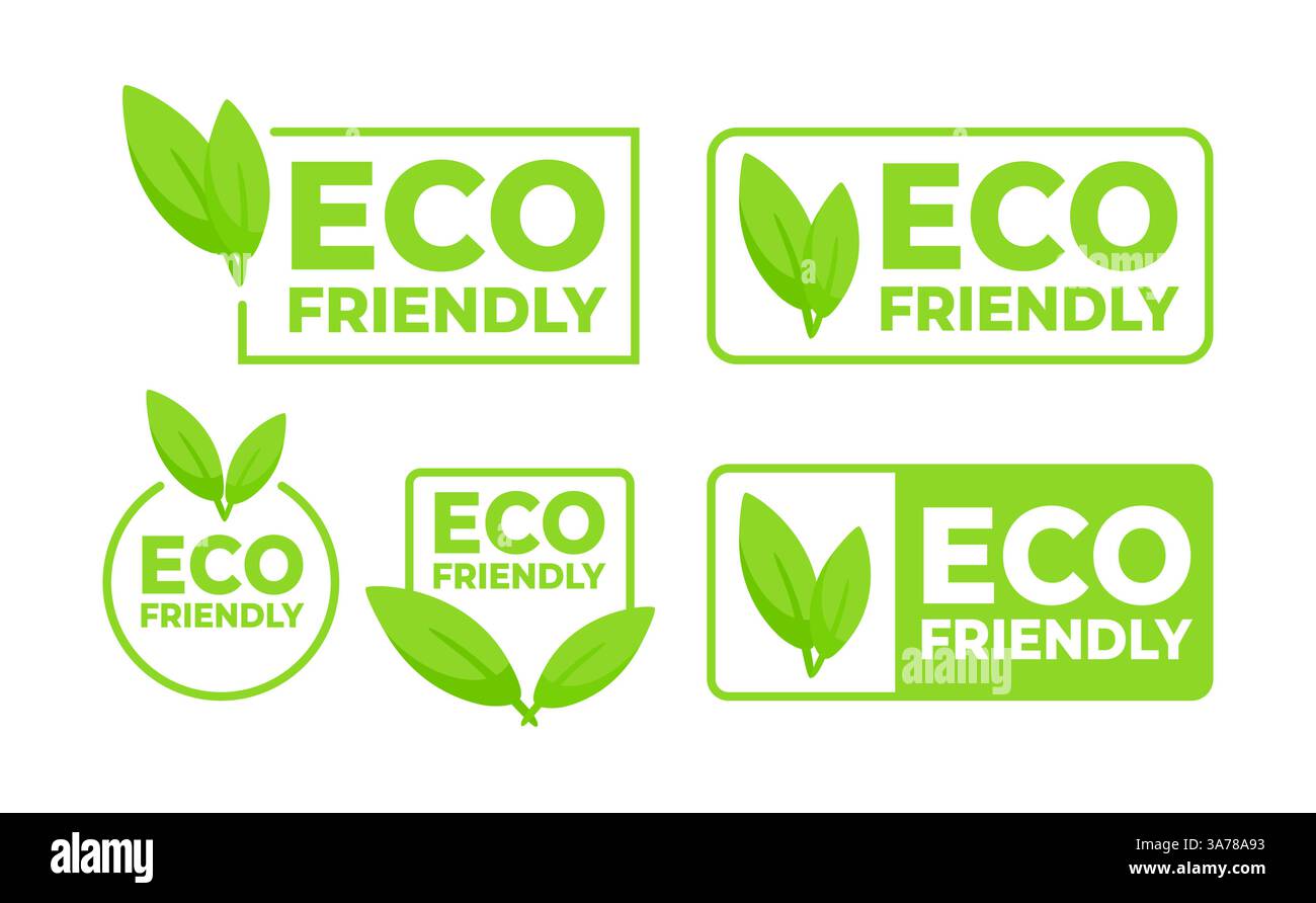 Eco conscious labels Stock Vector Images - Alamy