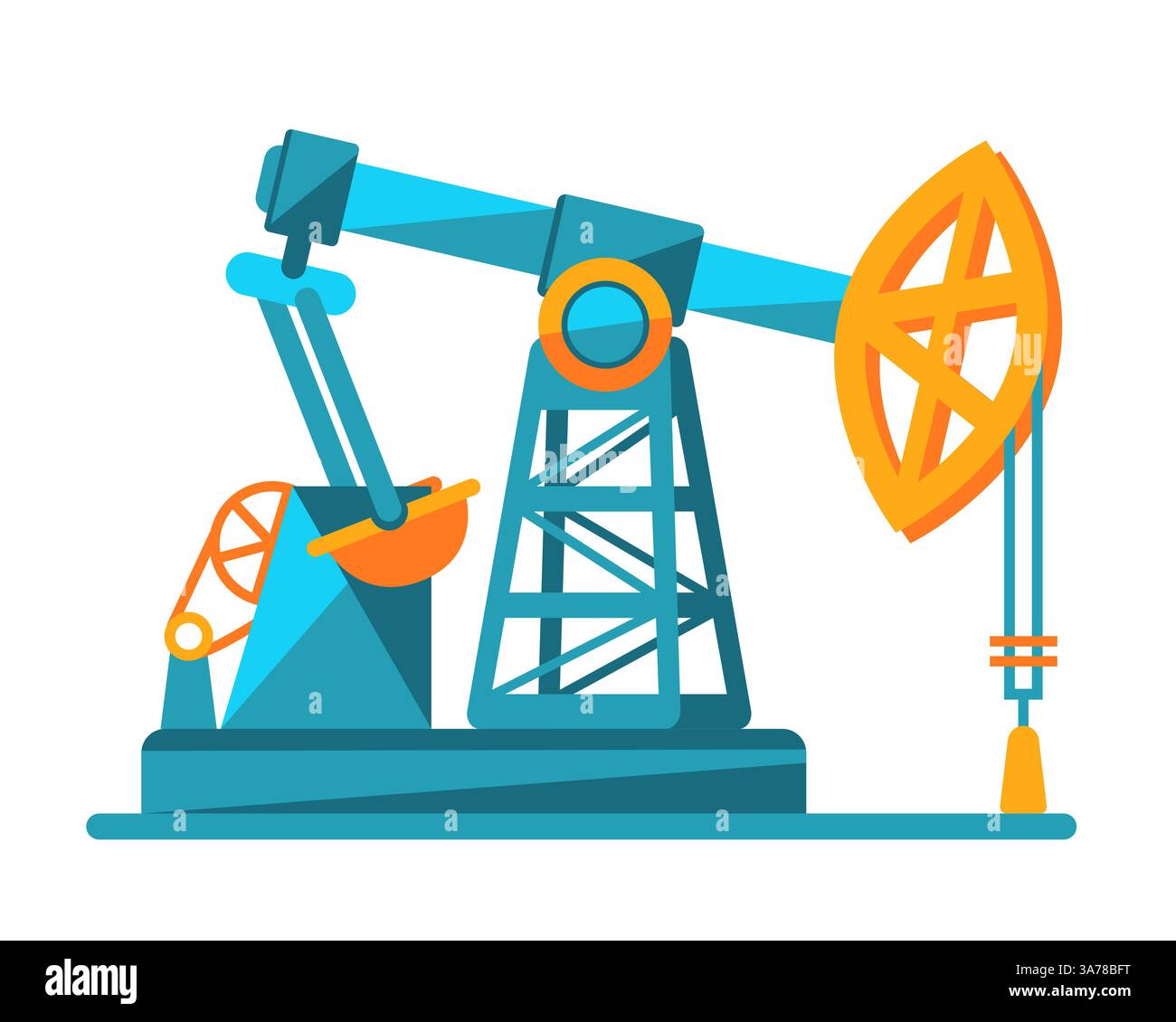 Oil industry equipment. Petroleum pump. Drilling Rig. Vector ...