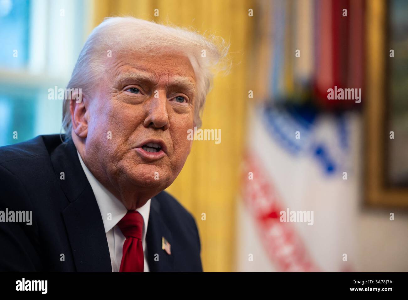 Washington, United States. 26th Mar, 2025. President Donald Trump ...